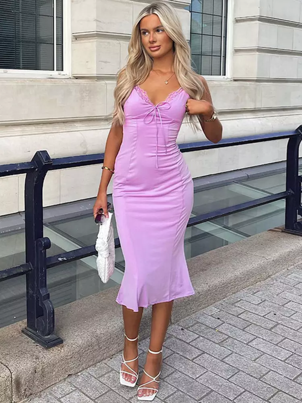 Lilac Lady MIDI Dress